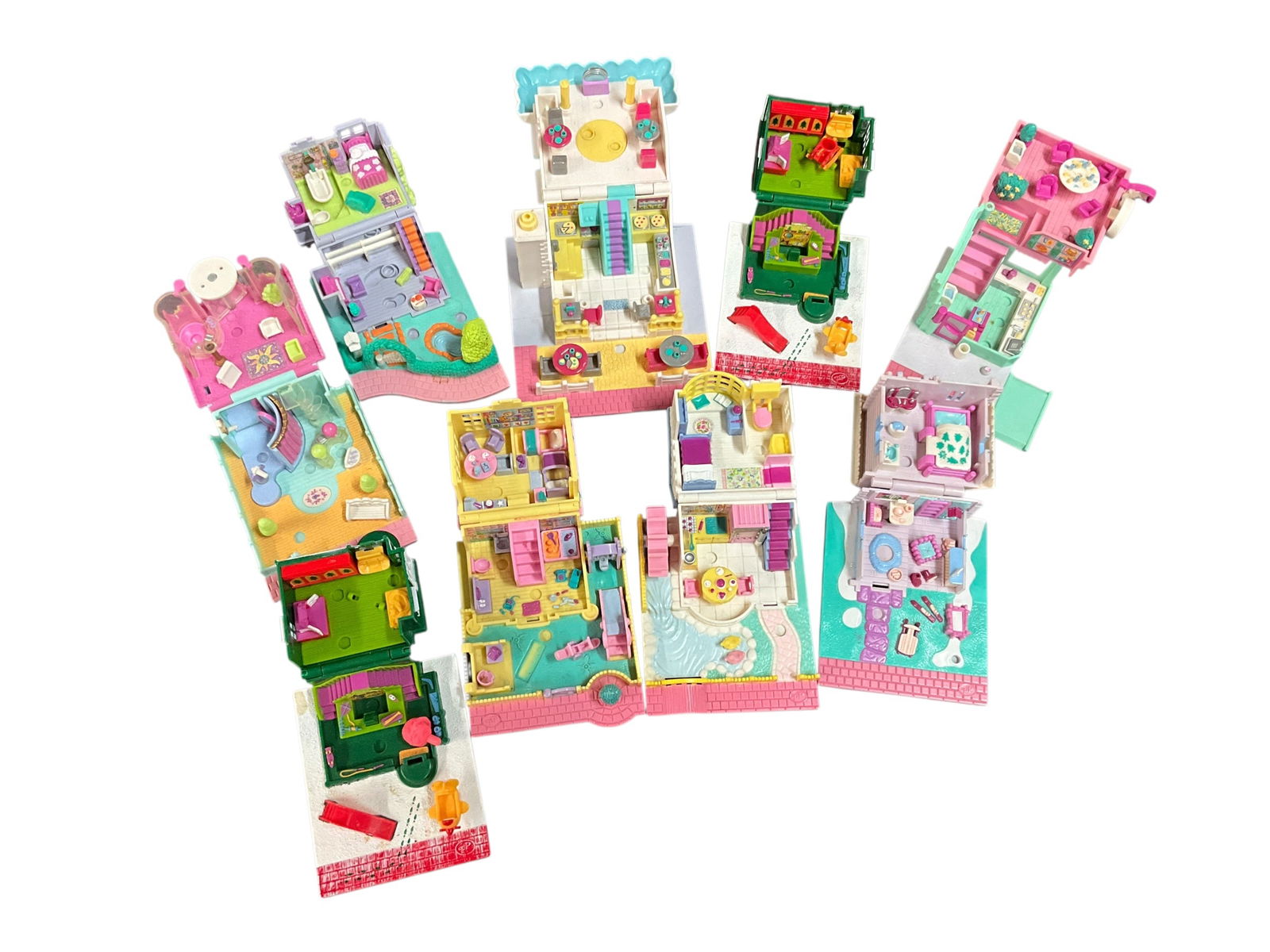 Vintage Polly Pocket Bluebird Pollyville Buildings (1 of 18)