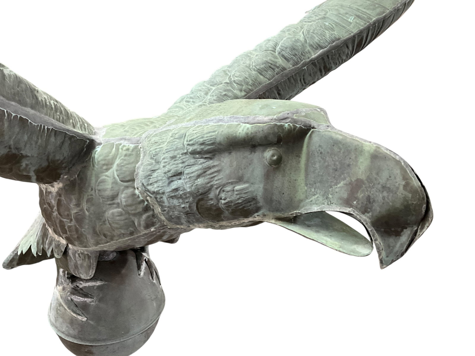 Magnificent Solid Copper Eagle Weathervane - 3