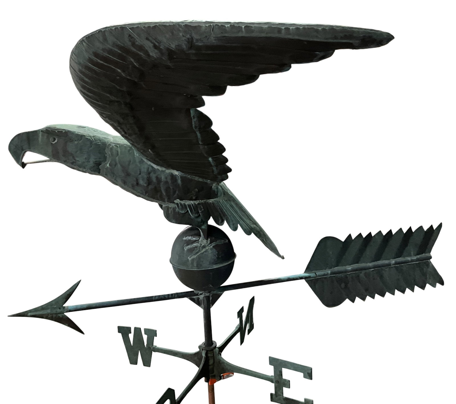 Magnificent Solid Copper Eagle Weathervane - 9
