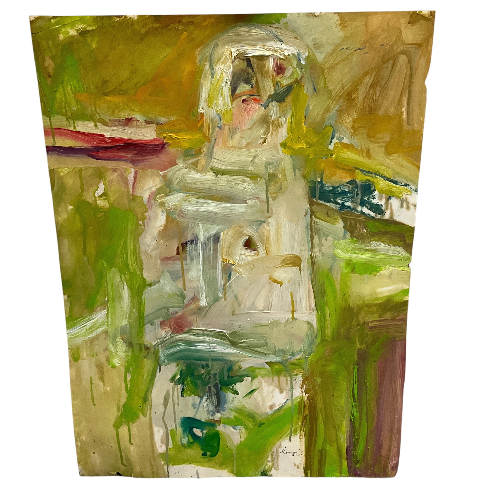 Zygmund Jankowski (American, 1925-2009), Untitled Nude Acrylic on Paper. South Bend, IN: Zygmund Jankowski (1925-2009), Untitled Nude Acrylic on Paper. Zygmund Jankowski was born in 1925 in South Bend, Indiana. He pursued his interest in art and particularly in watercolor painting at the