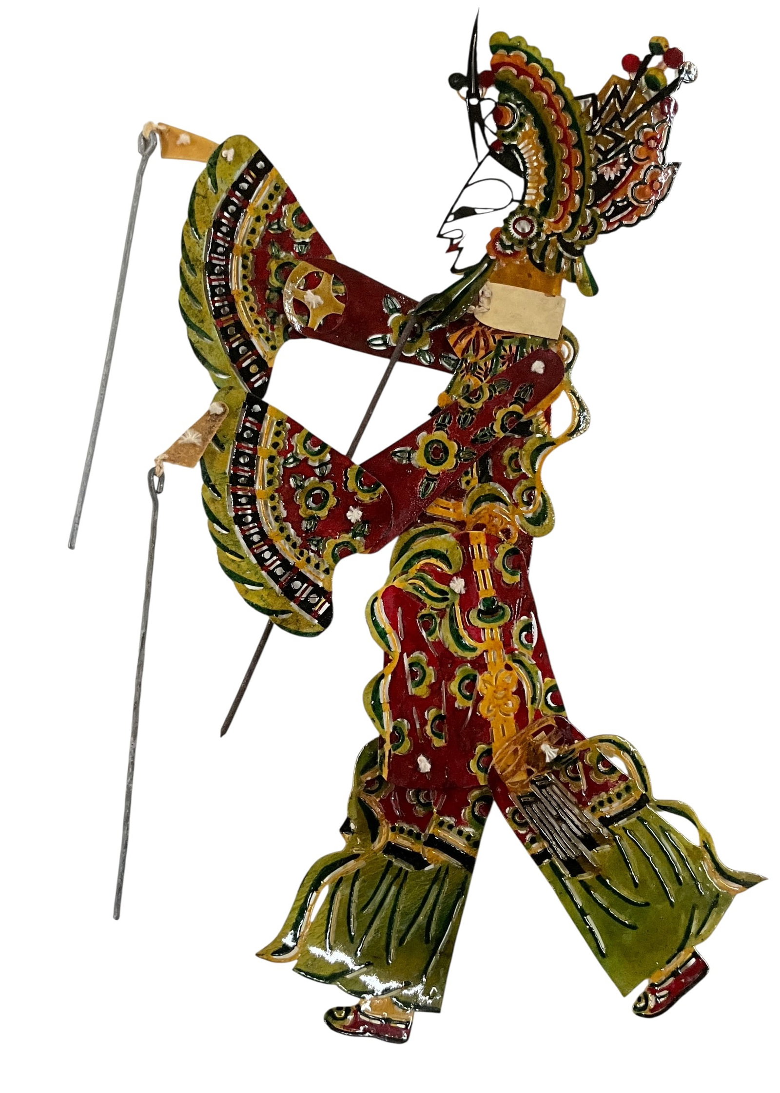 Chinese Shadow Puppet, Plus Puppet Pieces - 5