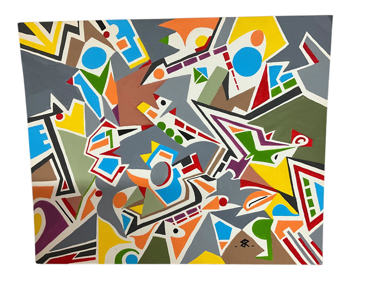 Bernard Rosenfeld (American, 1922-2018) Untitled Abstract, Acrylic on Cardstock (1 of 3)