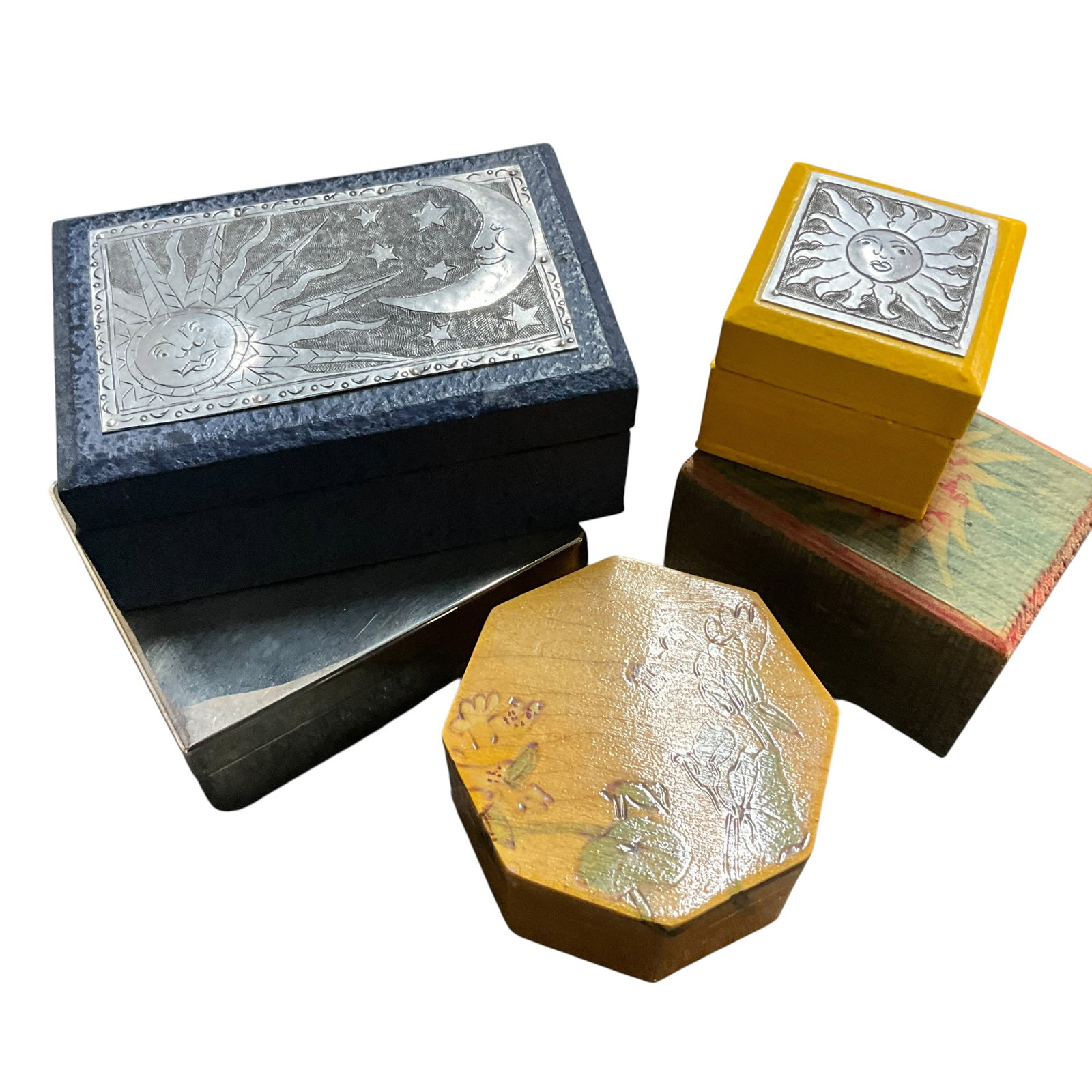 Decorative Box Collection (4) – Mixed Materials & Designs (1 of 8)