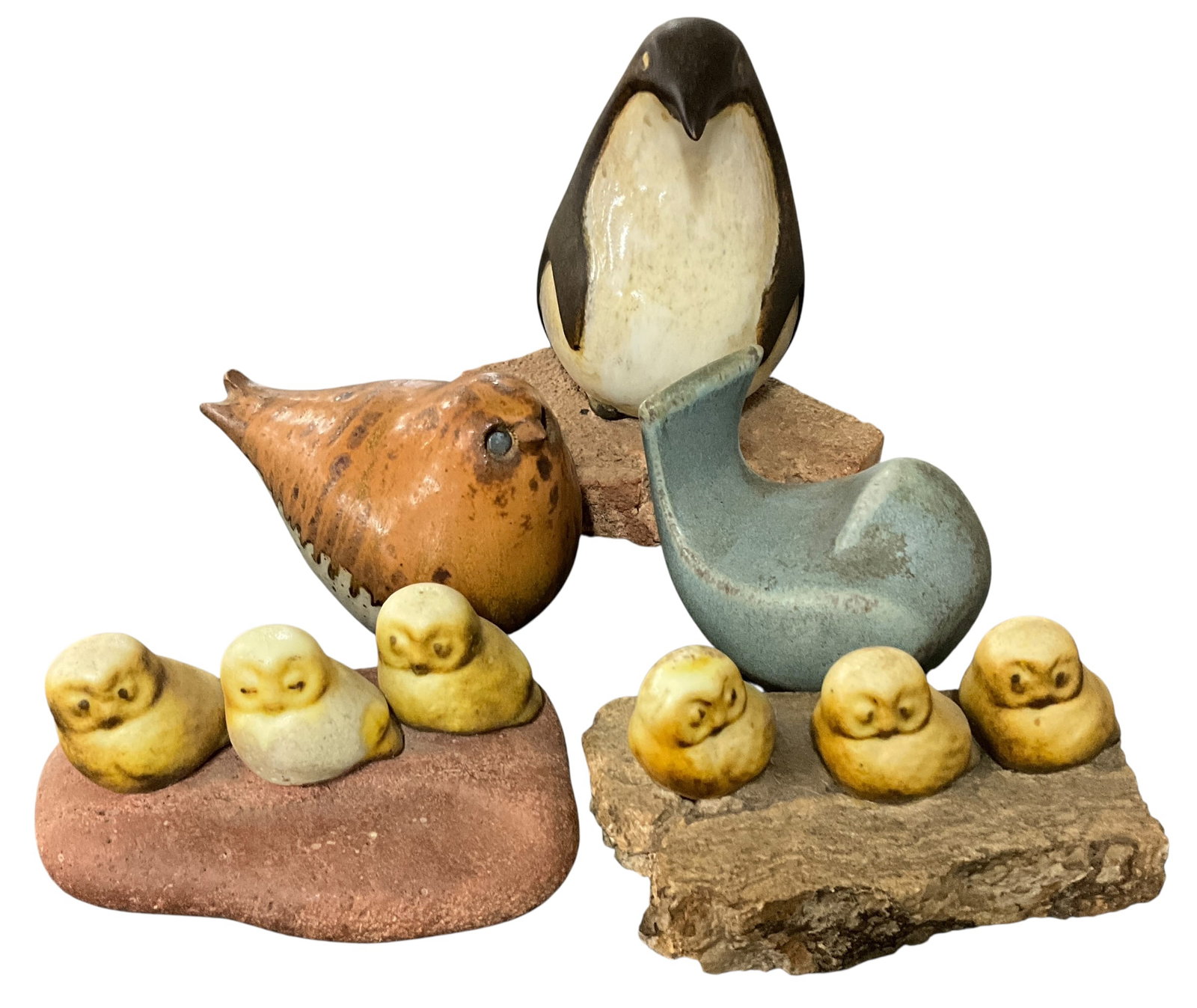 Whimsical Bird Figurines (6) – Penguin & Chicks (1 of 10)