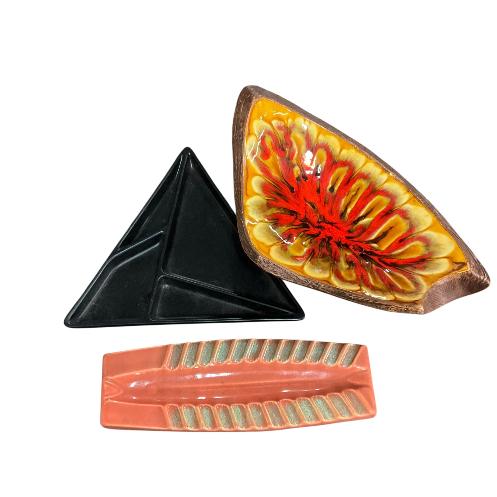 Mid-Century Modern Art Pottery & Ashtray Group (1 of 5)