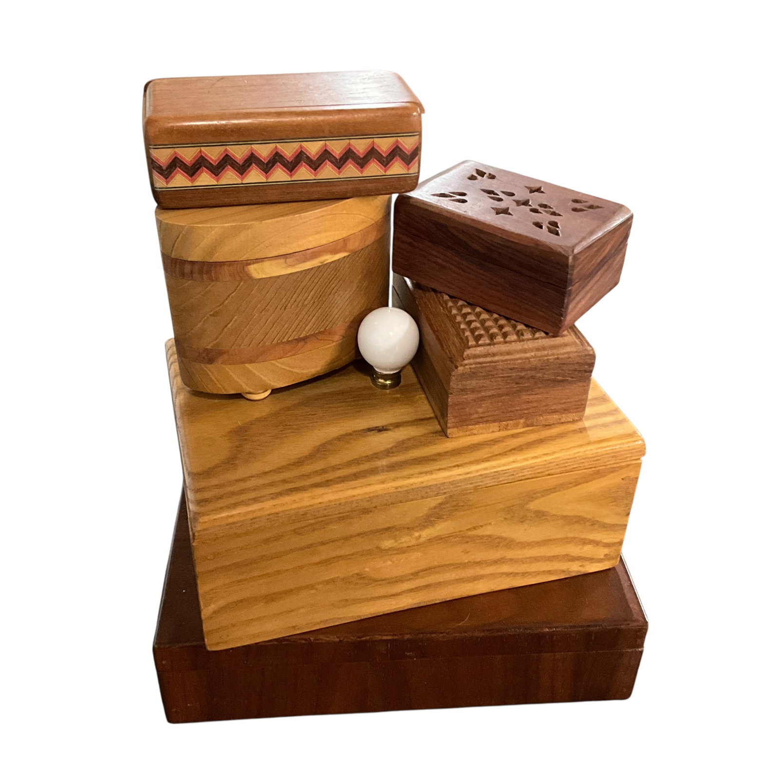 Collection of Handcrafted Wooden Boxes (1 of 5)