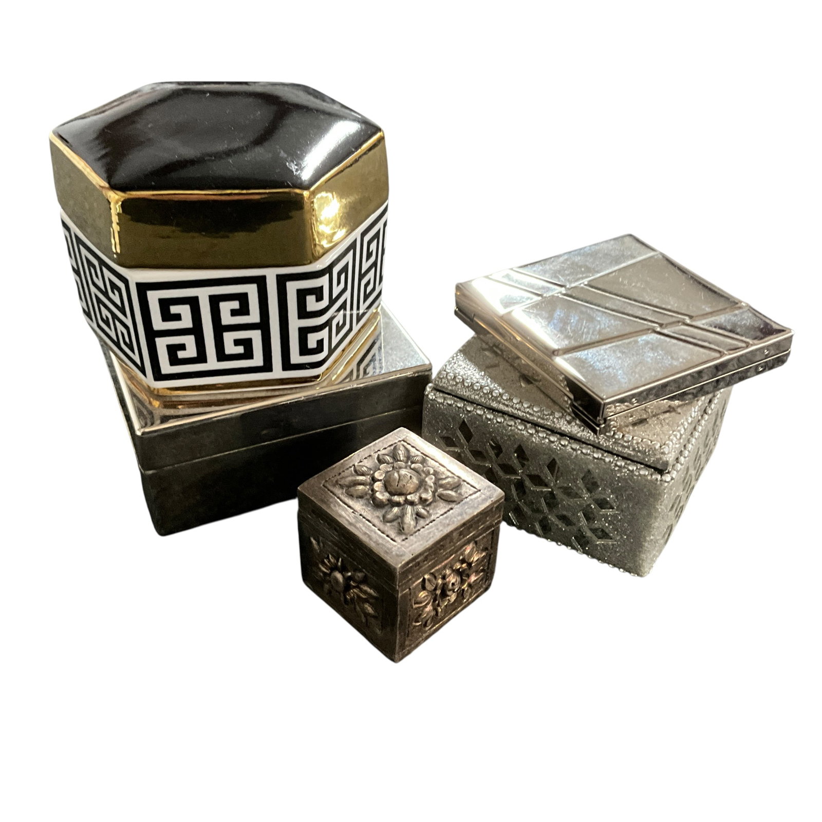 Group of Decorative Trinket Boxes (1 of 4)