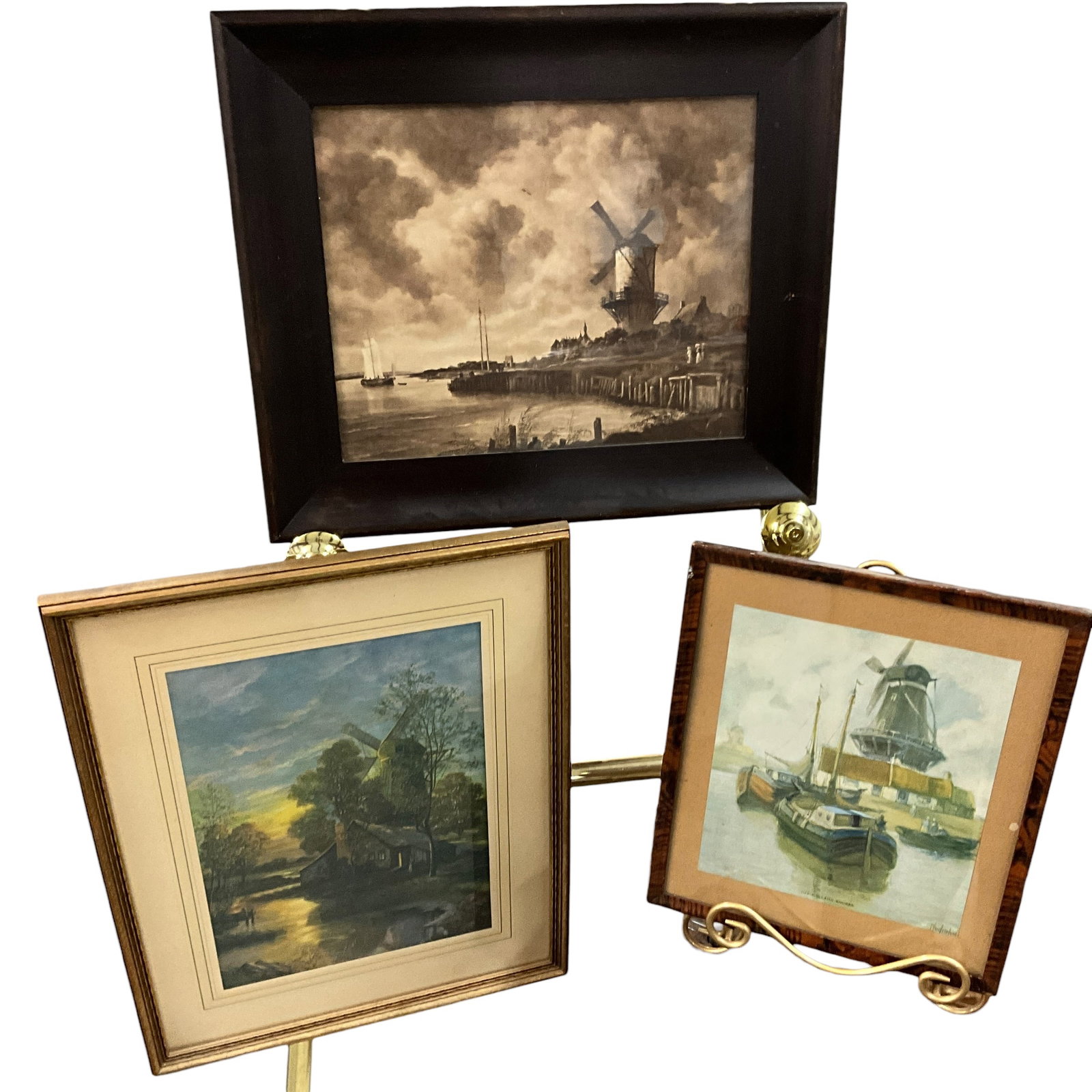 Group of 3 Framed Windmill Scene Prints (1 of 4)