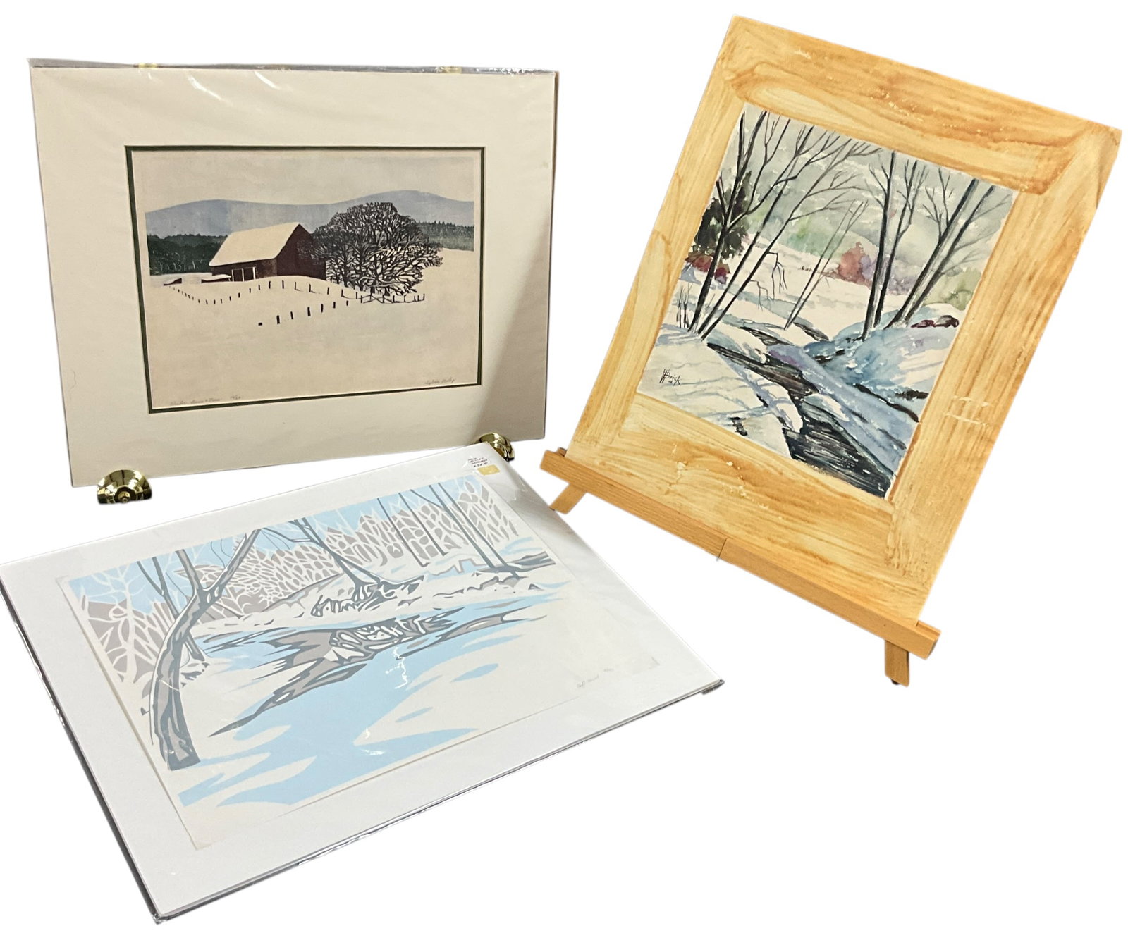 Group of Framed & Unframed Landscape Prints and Watercolor (1 of 7)