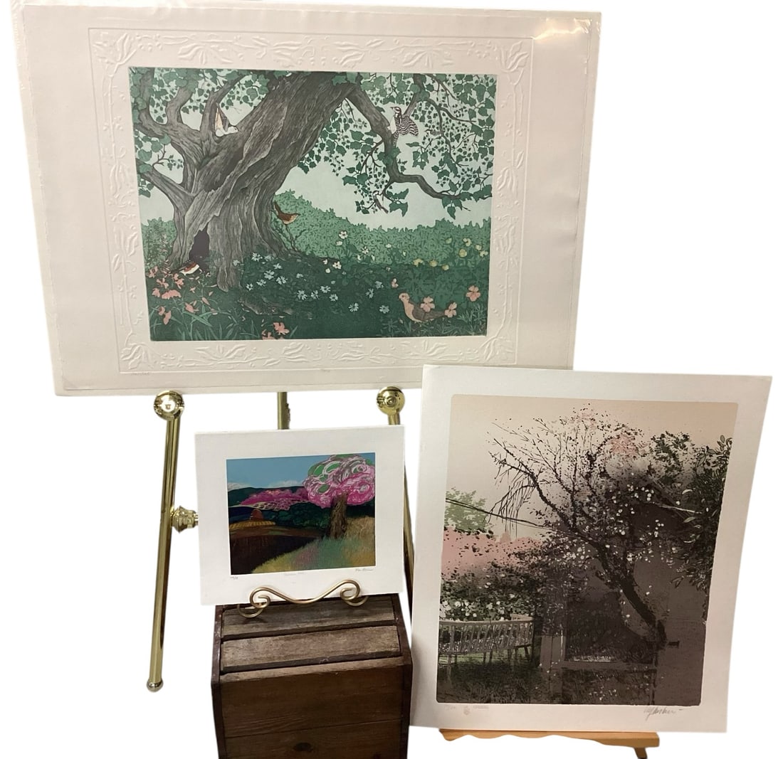 Collection of Three Signed Limited Edition Art Prints Including Judith Kale and Onsborg (1 of 9)