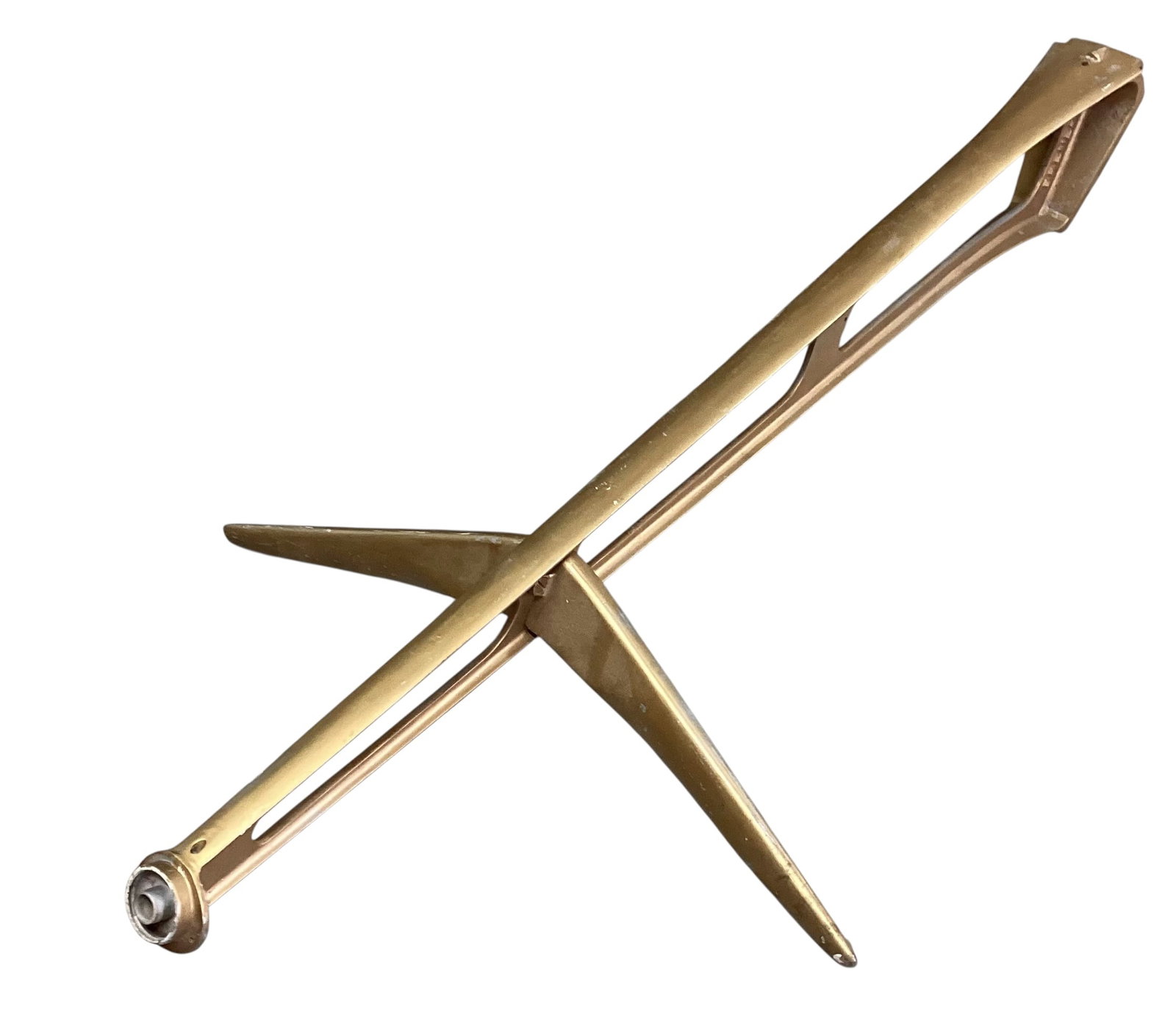Bremer Mast for River Queen Houseboat: 54" x 30" Mast for a vintage River Queen Houseboat. River Queen houseboats are classic, vintage steel-hulled vessels, primarily manufactured in the 1960s and 1970s in Indiana and Michigan, known for t