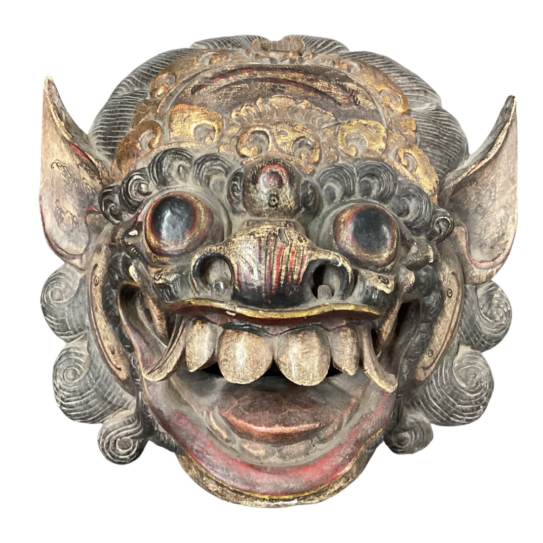 Balinese Style Carved Wooden Barong Mask (1 of 4)