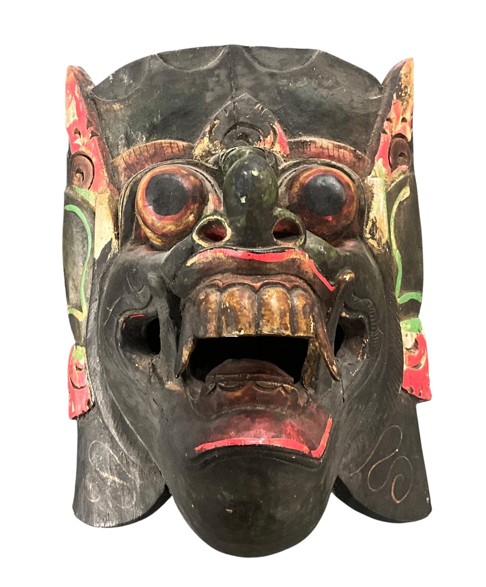 Large Hand-Carved Balinese Barong or Rangda Style Mask (1 of 4)