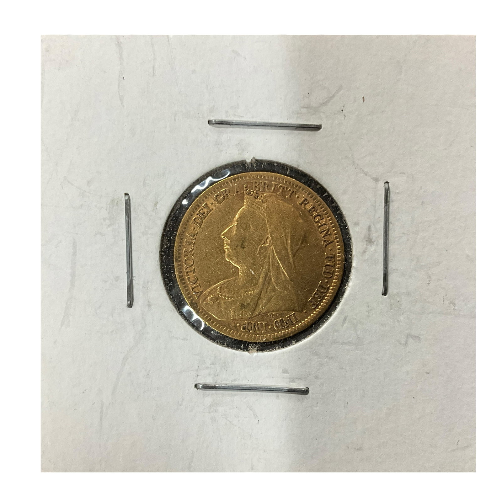 1899 British Gold Sovereign: 1899 British Gold Sovereign featuring Queen Victoria portrait and St. George slaying the dragon reverse.
