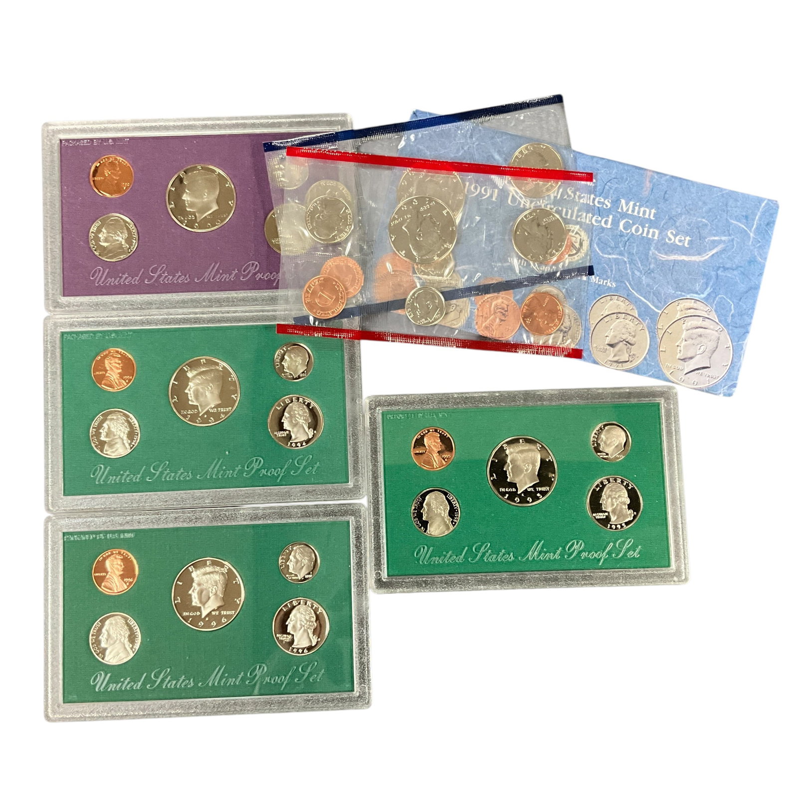 United States Mint Proof & Uncirculated Coin Set Group (1 of 2)