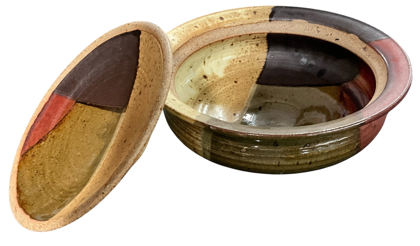Studio Pottery Covered Dish Grouping - 3