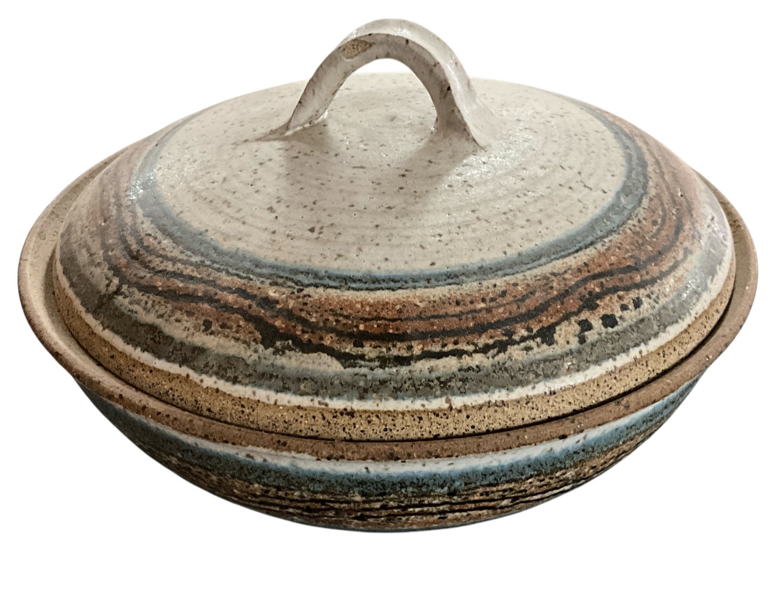 Studio Pottery Covered Dish Grouping - 7