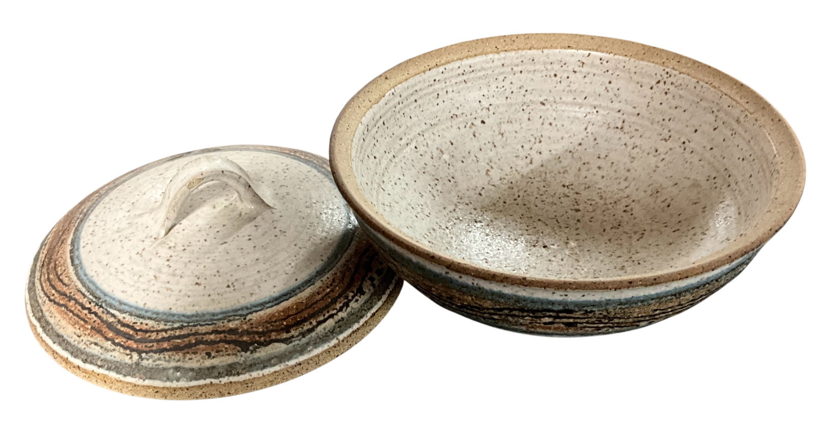 Studio Pottery Covered Dish Grouping - 8