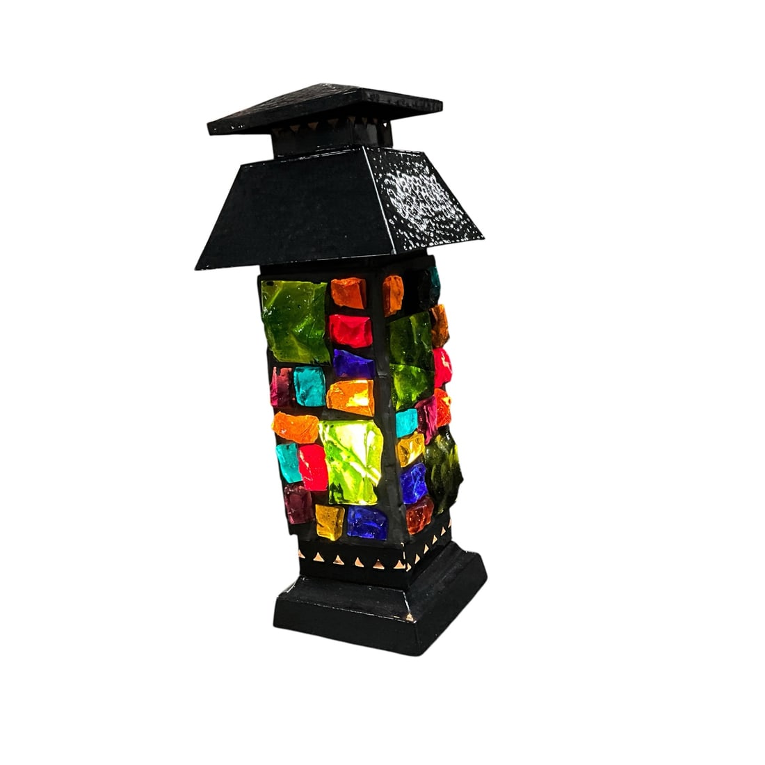 Peter Marsh Brutalist Slag Glass Table Lamp - 2