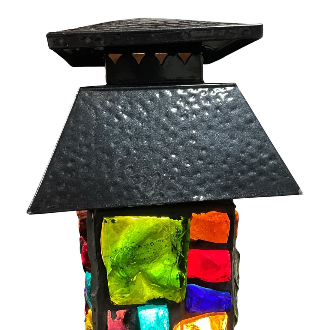 Peter Marsh Brutalist Slag Glass Table Lamp - 6