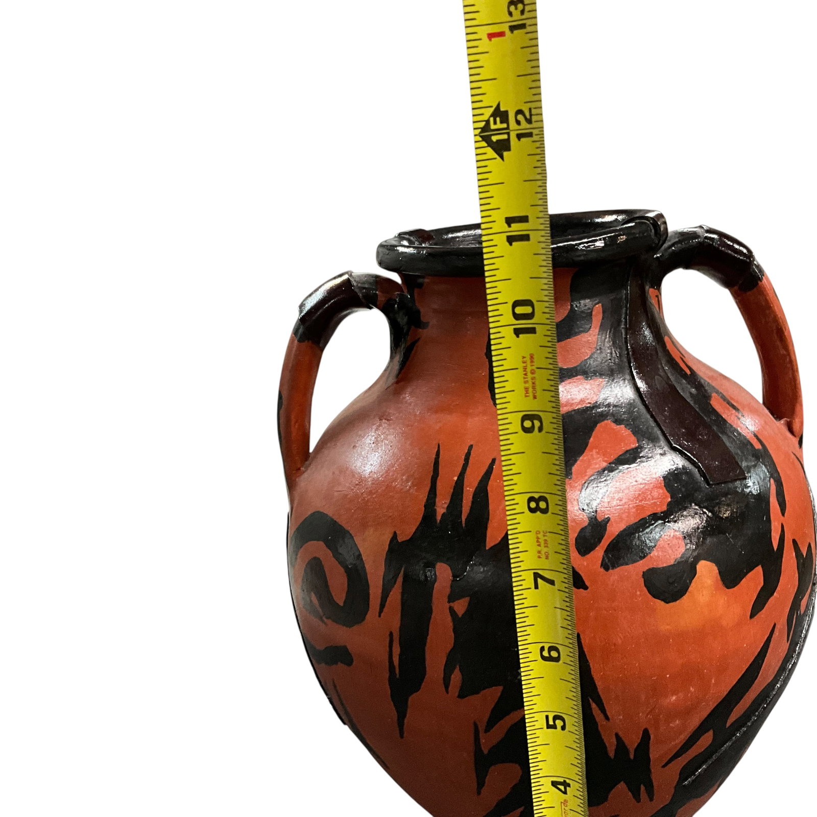 Large Two-Handled Painted Pottery Vessel - 4