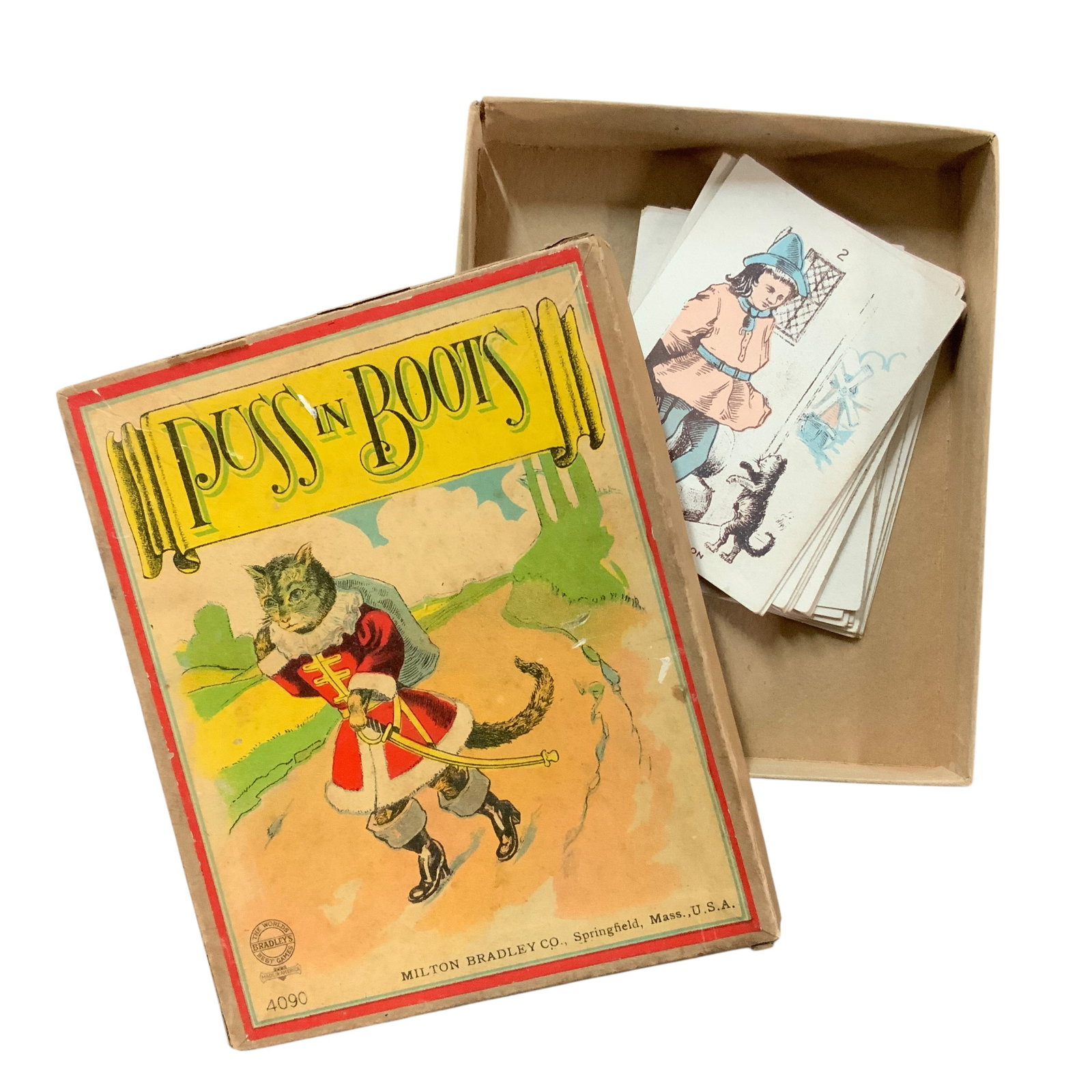 Milton Bradley Puss in Boots Card Game