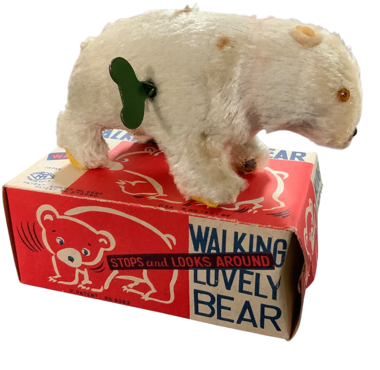 Modern Toys Walking Lovely Bear Wind-Up Toy: Bid with confidence, we now offer economical in-house shipping! Just select self-arranged shipping during checkout and we will handle packing and shipping for you.This Japanese Modern Toys Walking Lov