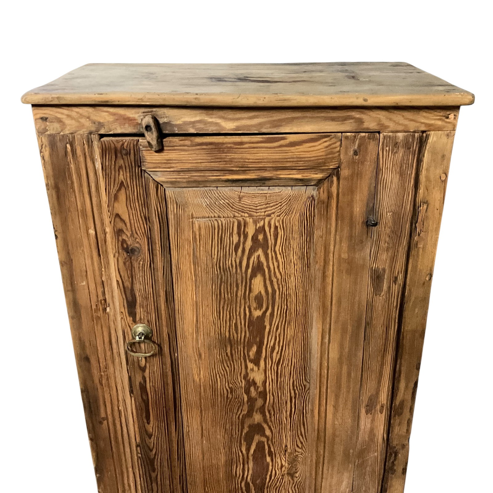 Rustic Pine Single-Door Storage Cupboard - 2