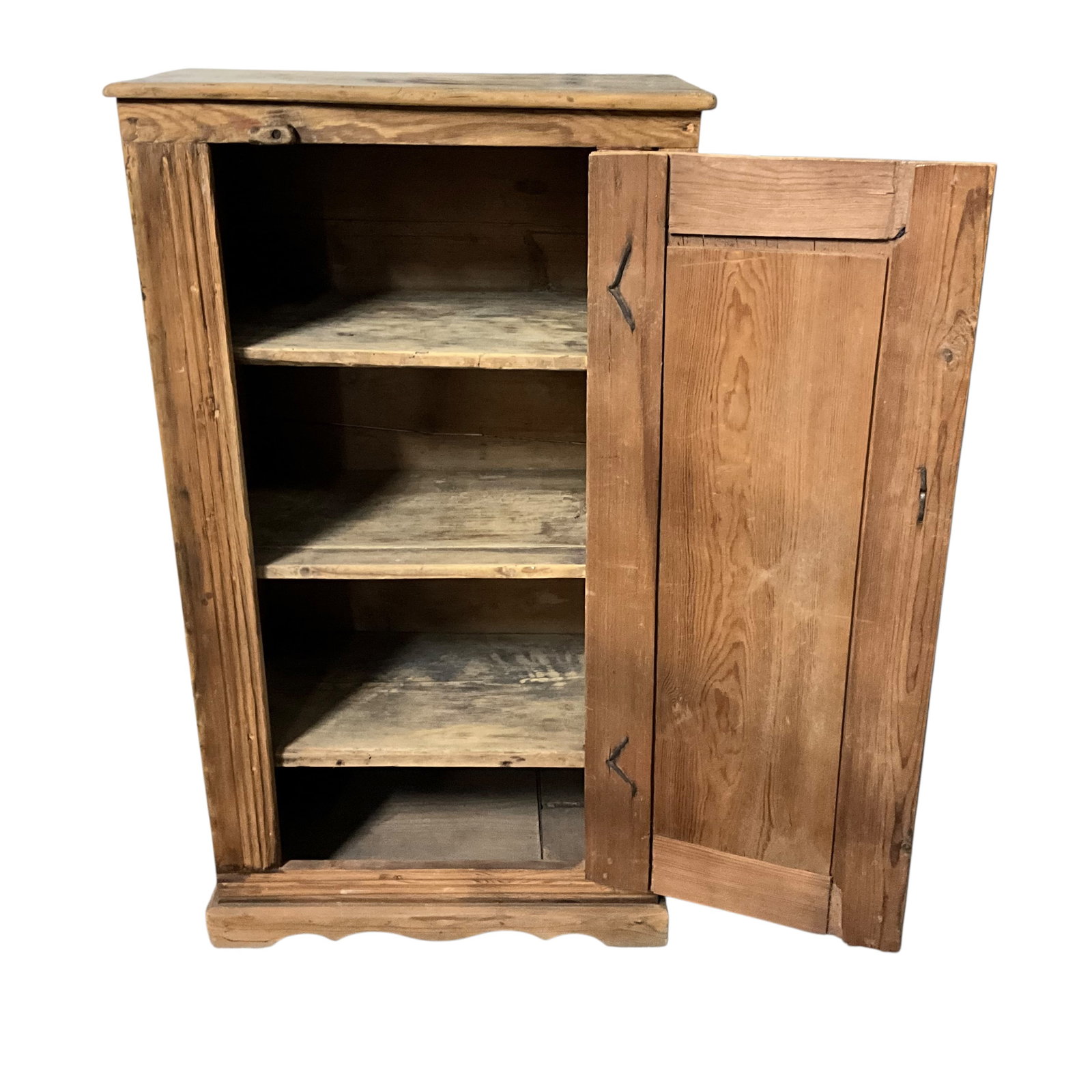 Rustic Pine Single-Door Storage Cupboard - 3