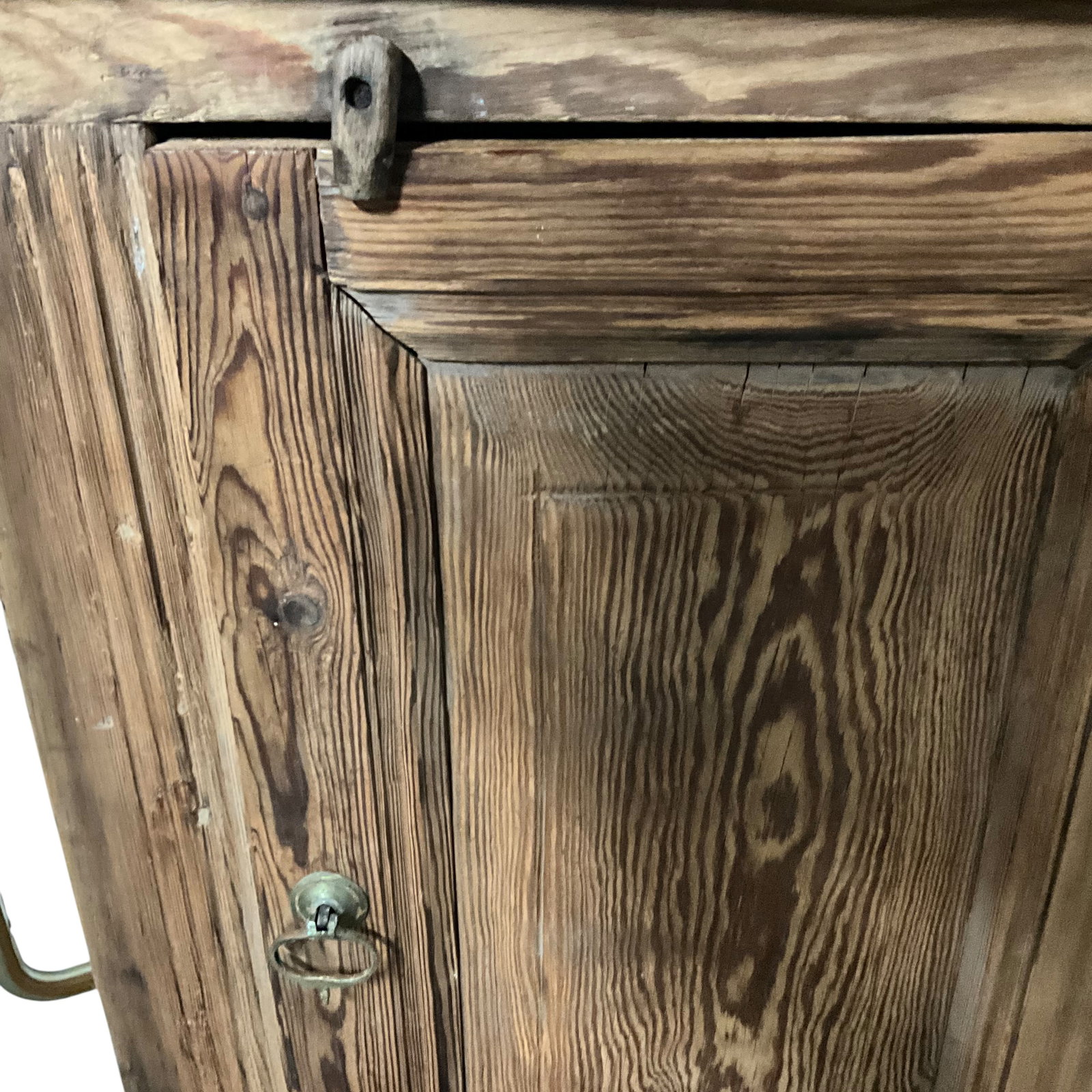 Rustic Pine Single-Door Storage Cupboard - 4