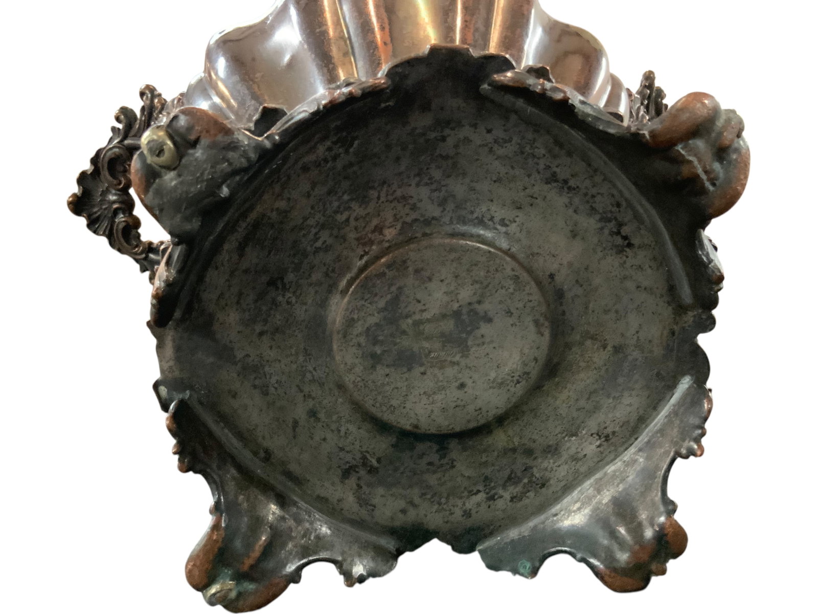 Silverplate Rose Repoussé Two-Handled Urn - 5