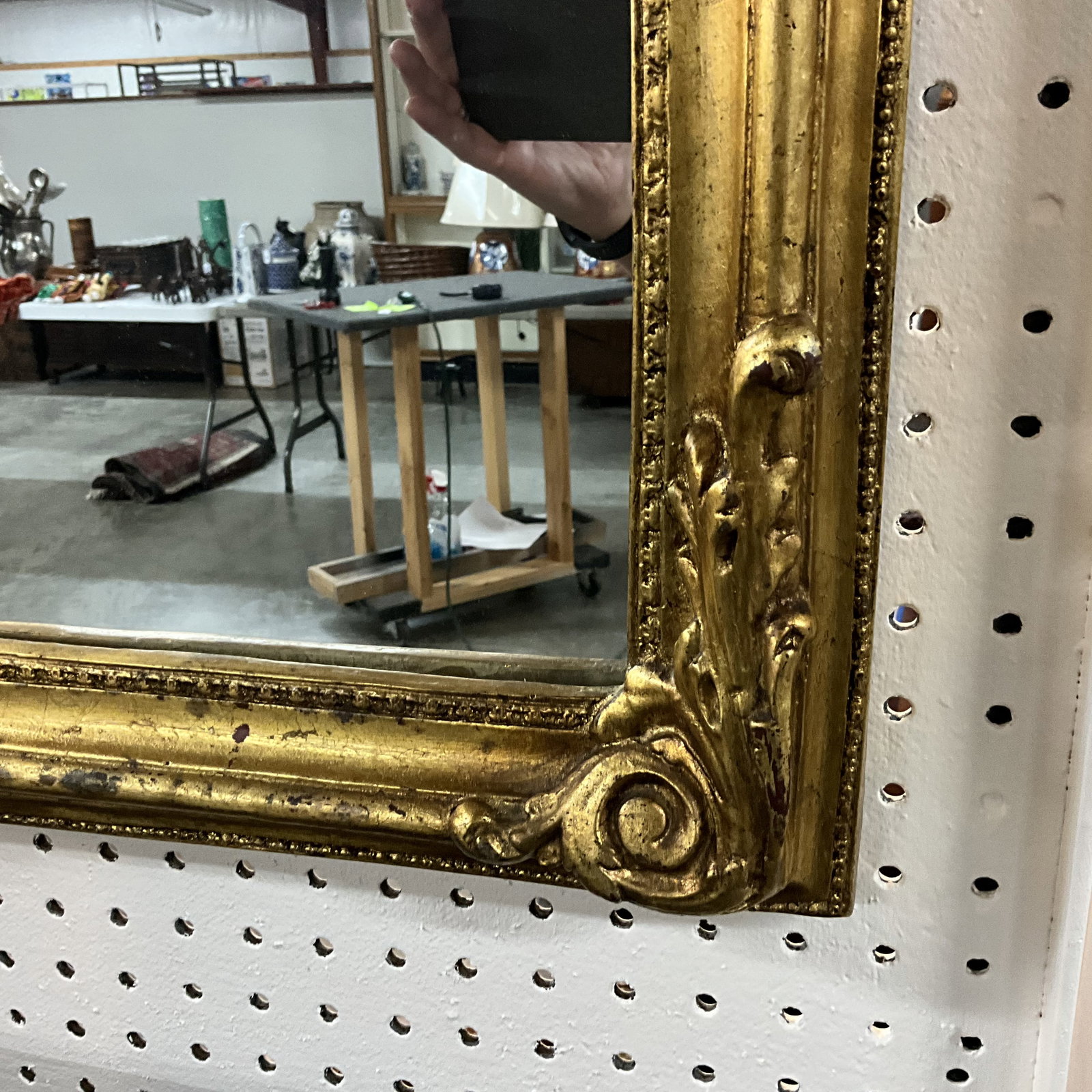 Rococo Style Gilt Composition Wall Mirror - 2