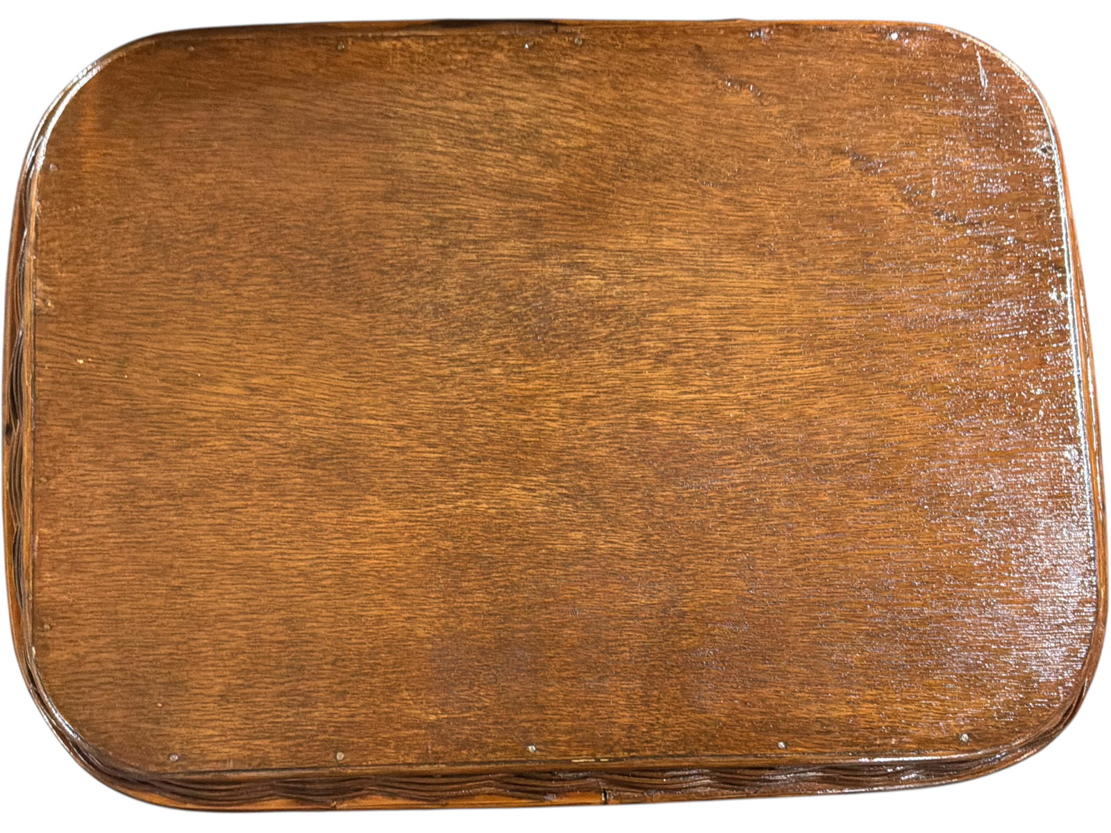 Woven Rattan Rectangular Serving Tray - 3