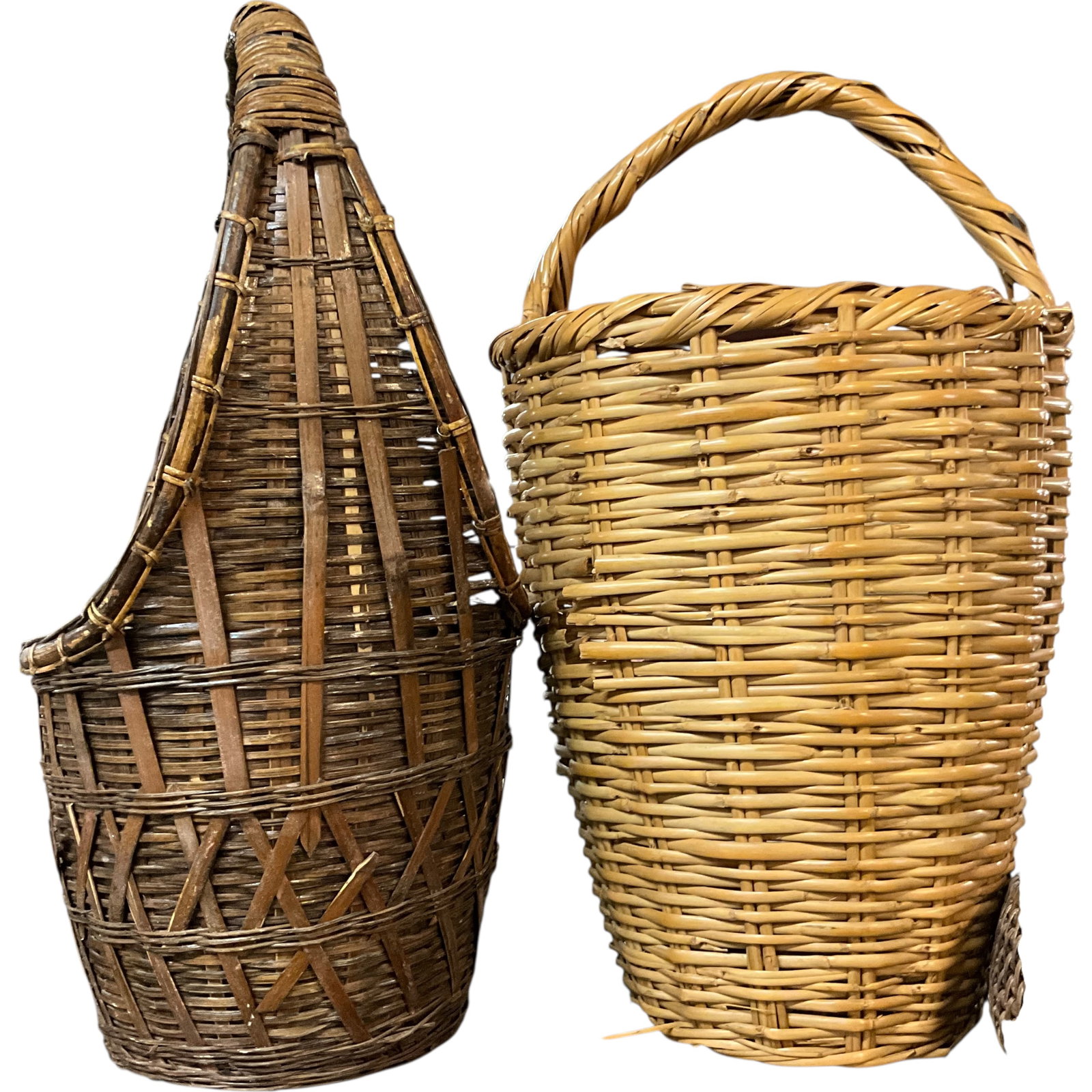 Four Assorted Handwoven Wicker Baskets - 2