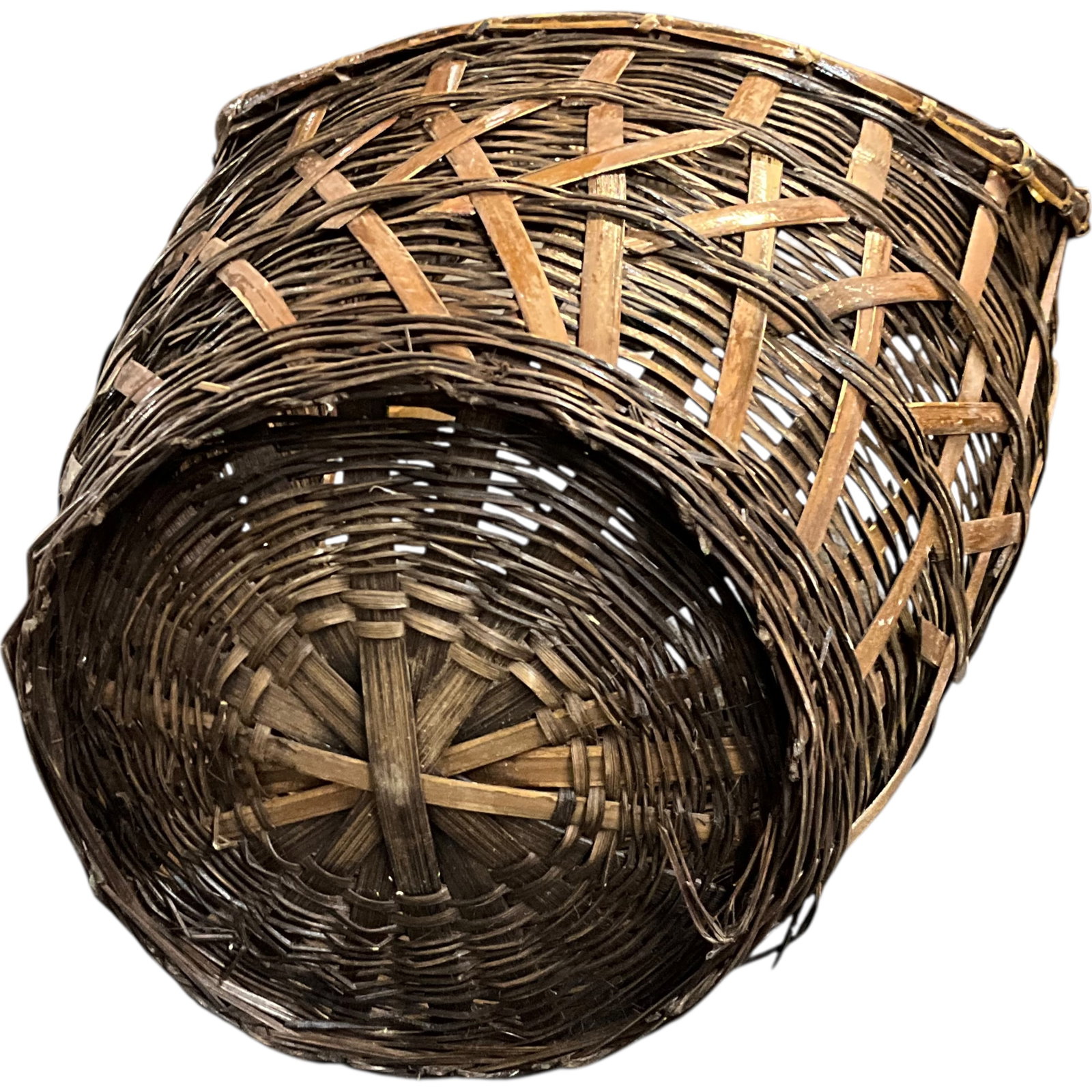 Four Assorted Handwoven Wicker Baskets - 4