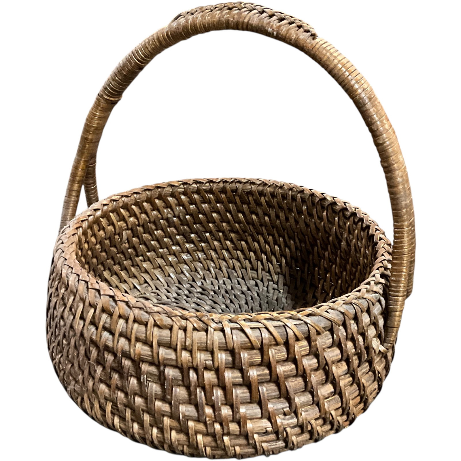 Four Assorted Handwoven Wicker Baskets - 7