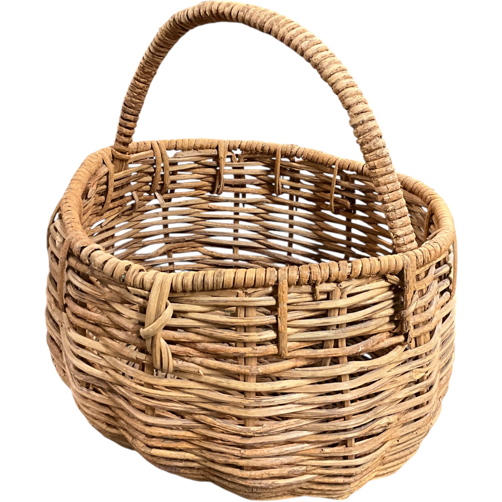 Four Assorted Handwoven Wicker Baskets - 9