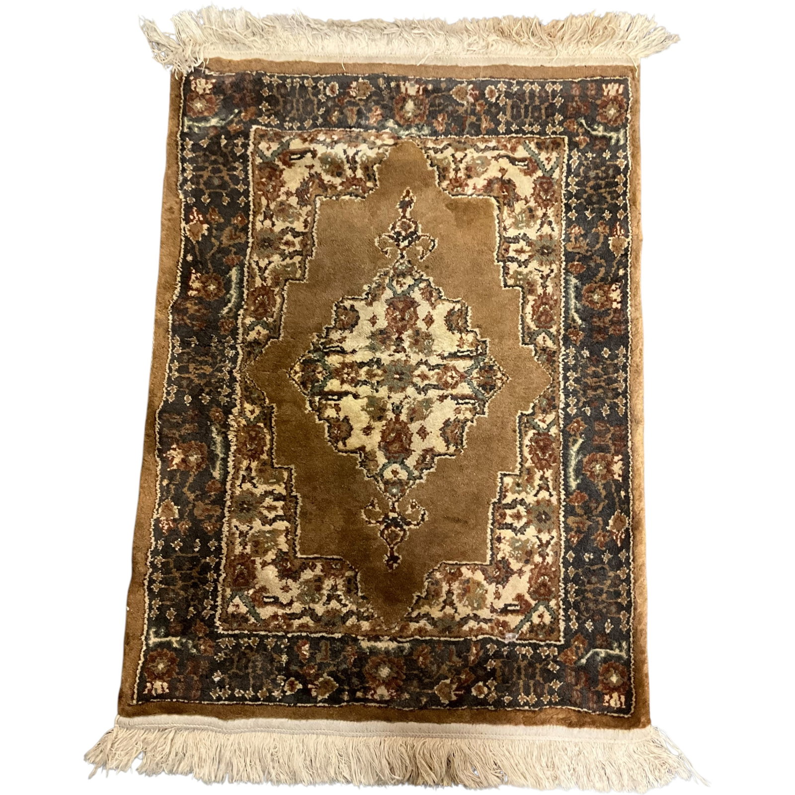 Machine-Woven Oriental Style Rug: Bid with confidence, we now offer economical in-house shipping! Just select self-arranged shipping during checkout and we will handle packing and shipping for you.Small machine-woven Oriental-style