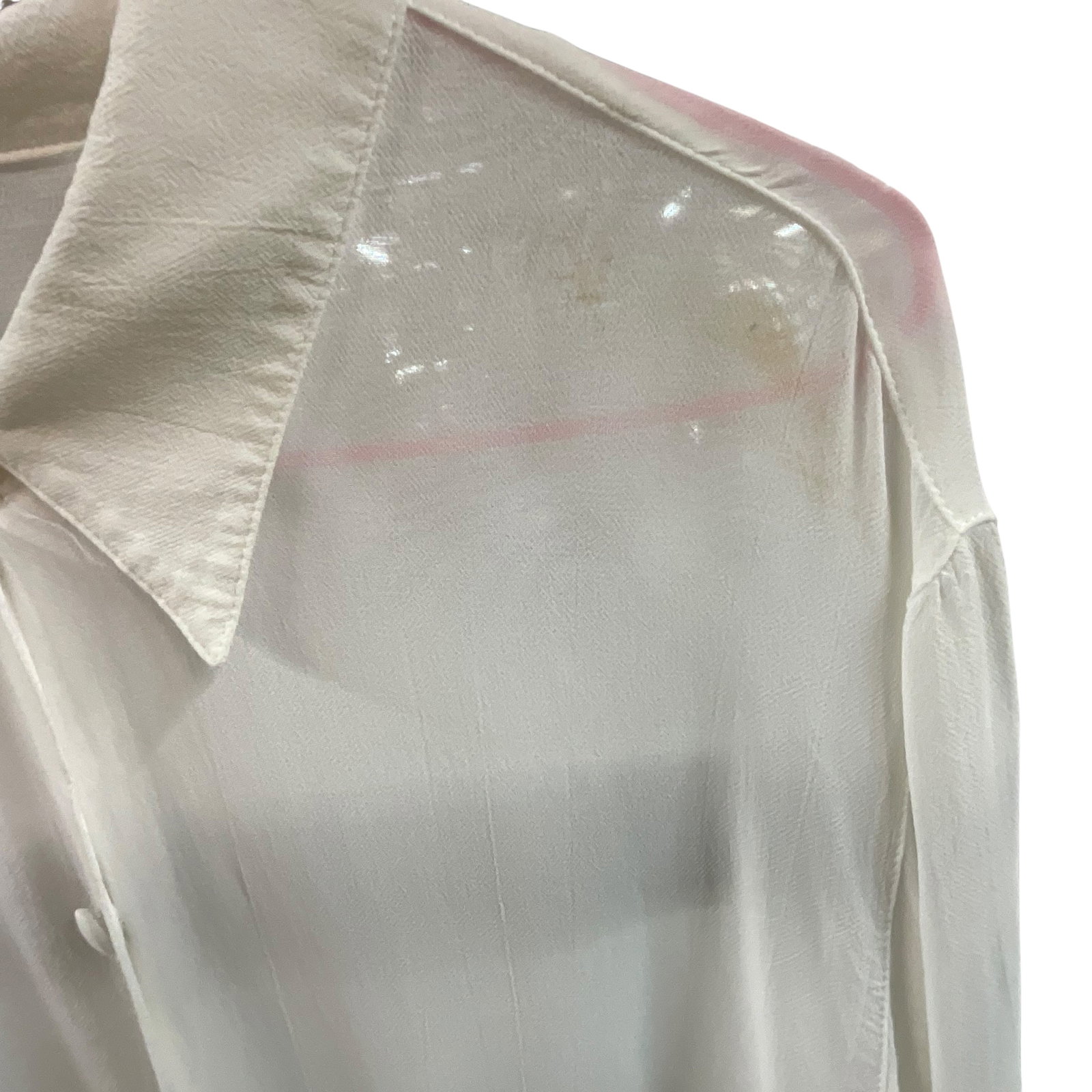 Three White and Sheer Blouses - 9