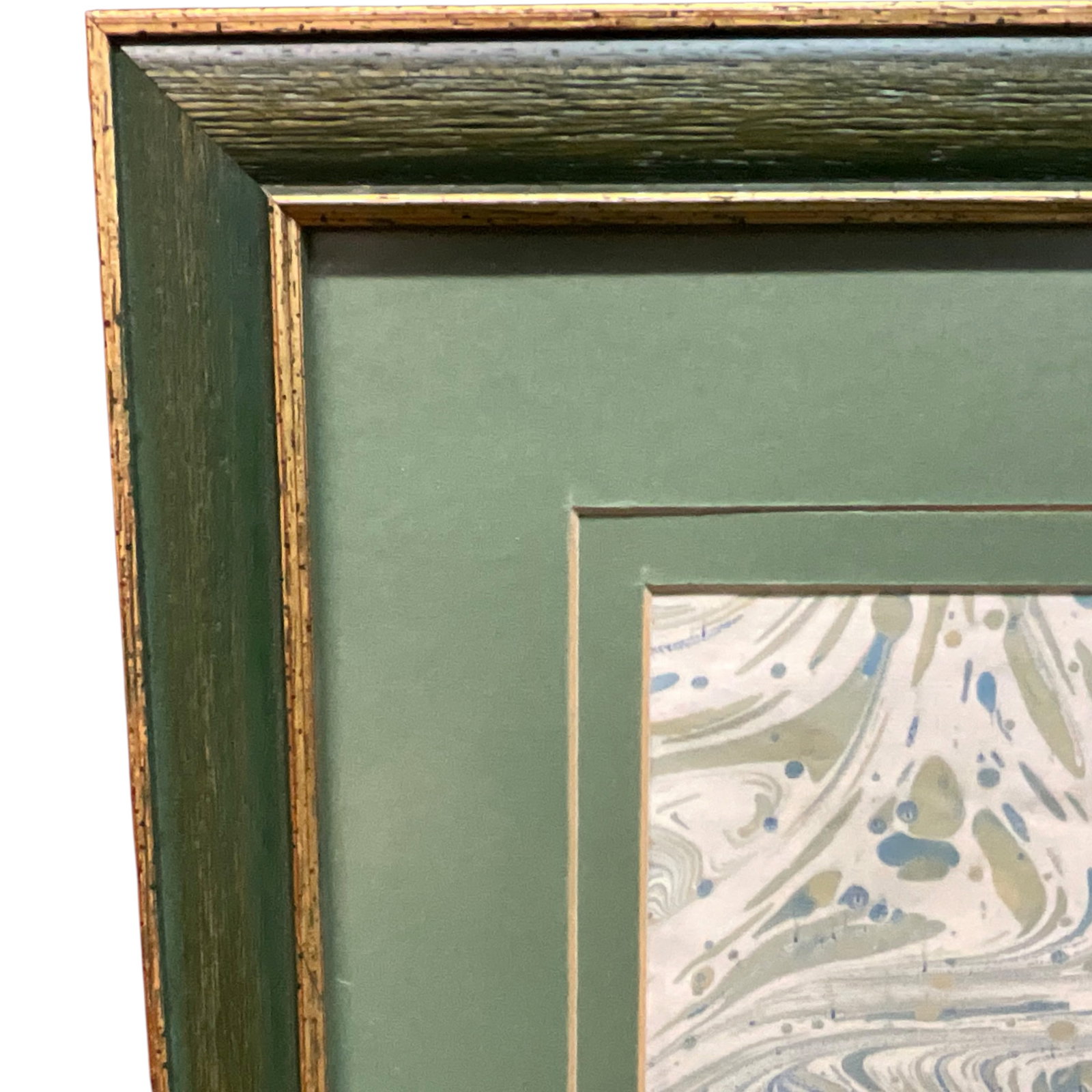 Signed Marbled Paper Tulip Artwork - 5