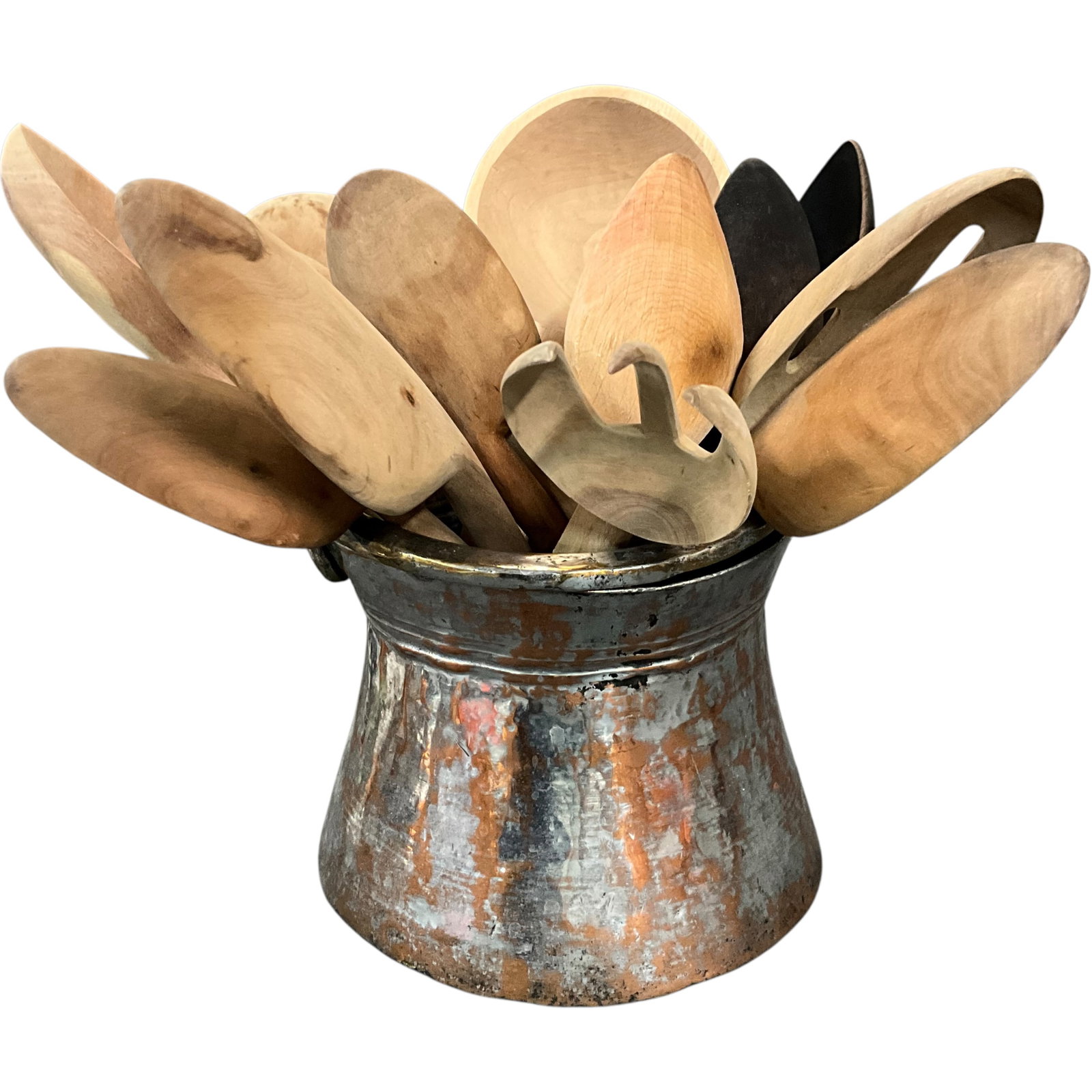 Primitive Wooden Kitchen Utensils and Pail Lot: Bid with confidence, we now offer economical in-house shipping! Just select self-arranged shipping during checkout and we will handle packing and shipping for you.Mixed lot of primitive-style kitchen