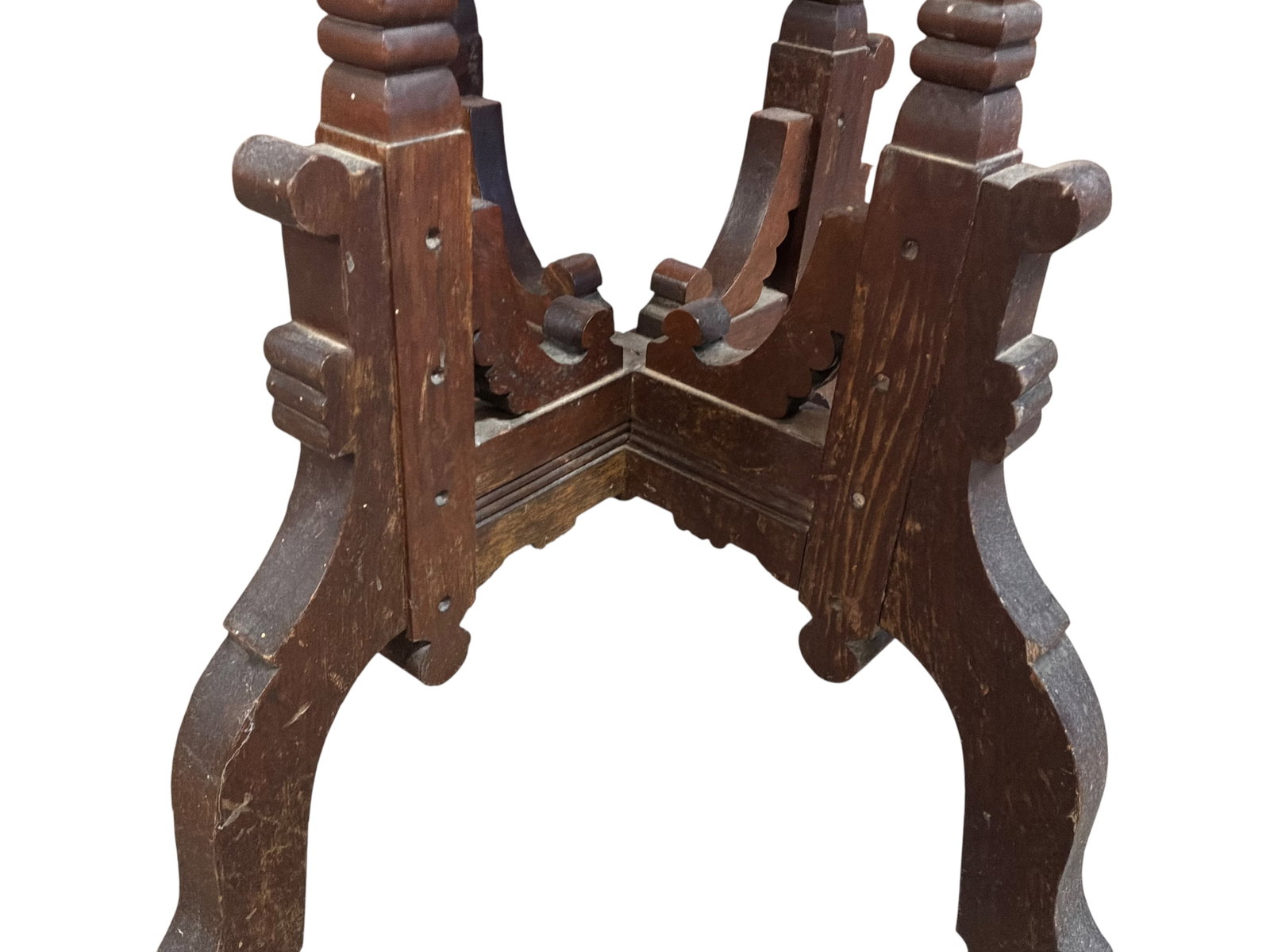 Victorian Marble Top Folding Table Base - 5
