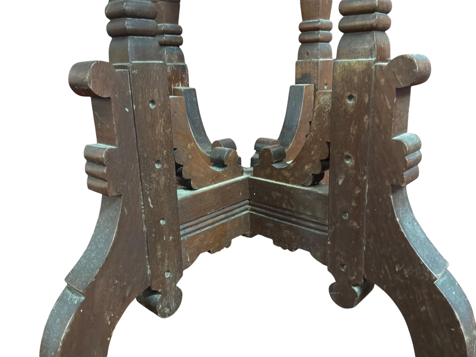 Victorian Marble Top Folding Table Base - 9