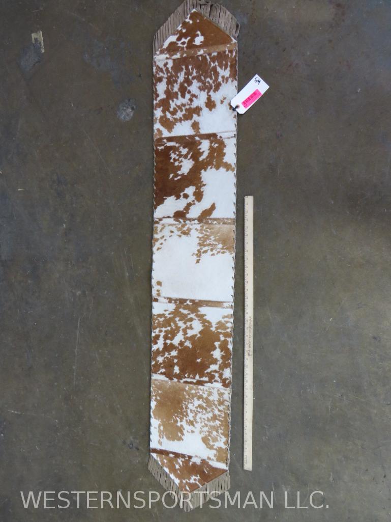 Cowhide Table Runner: TAXIDERMY