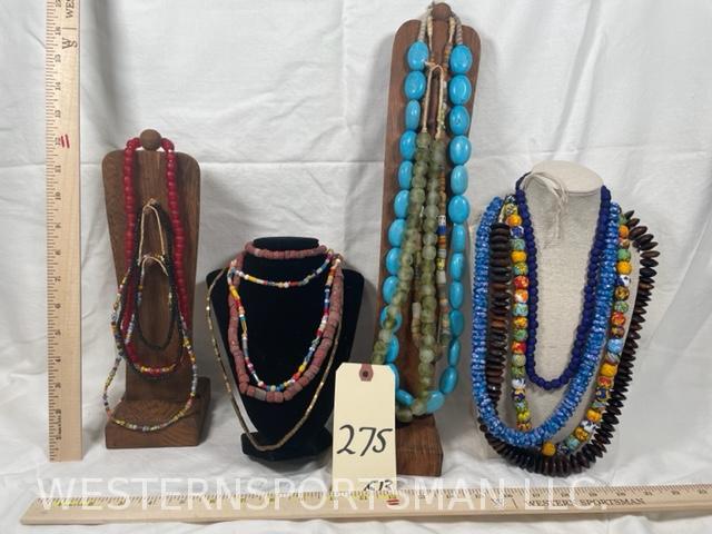 African trade and tribal bead Collection; displays included (1 of 1)
