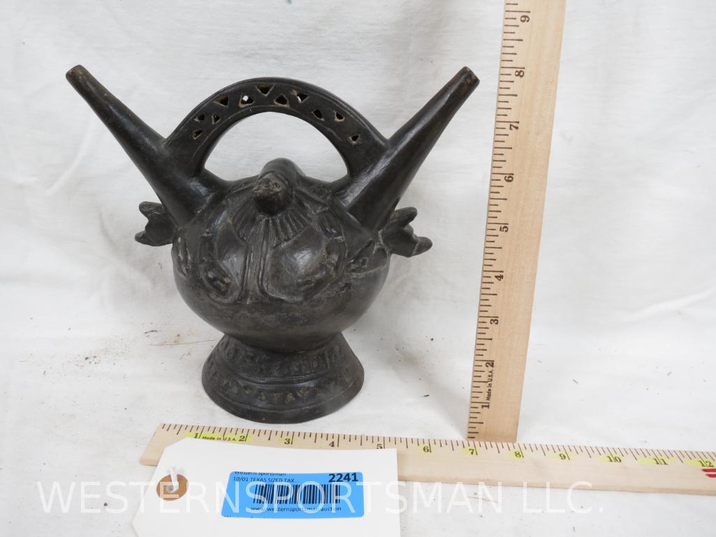 CHANCAY POTTERY POT - PERU 8" x 8" (1 of 2)