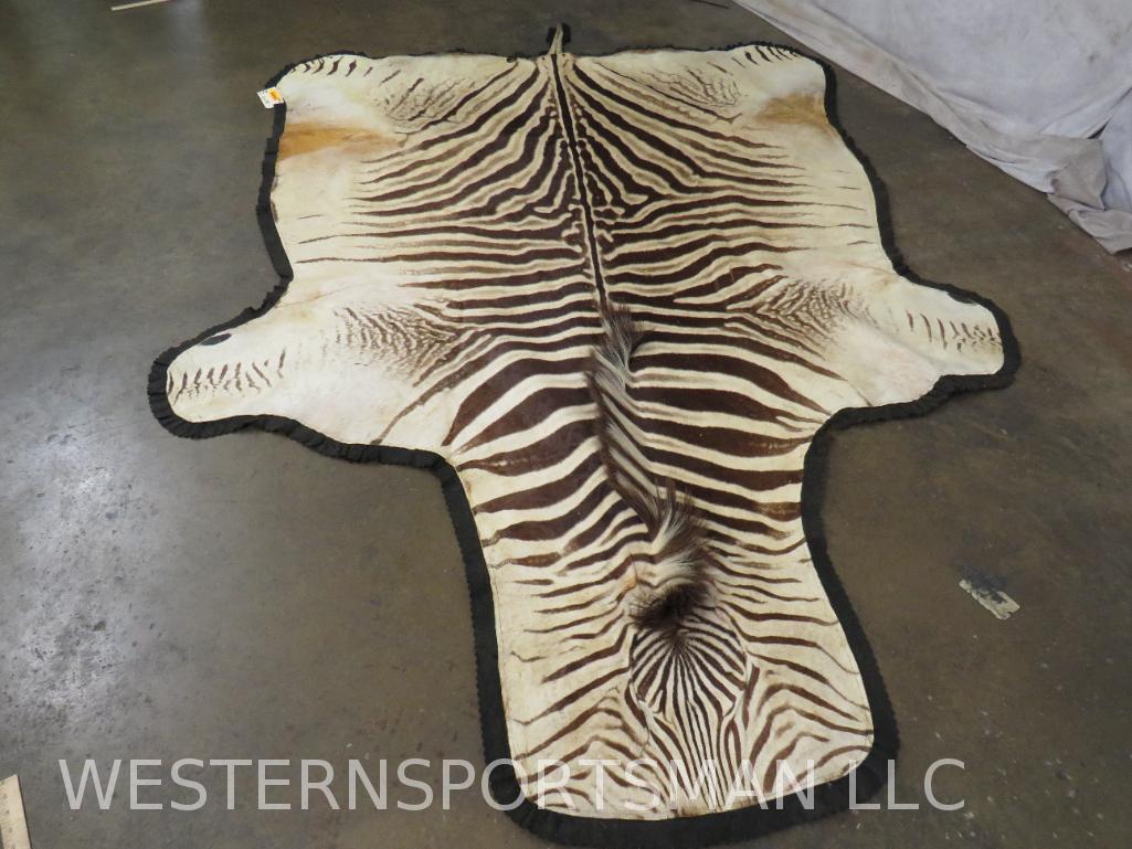 XL Really Nice Felted Zebra Rug  TAXIDERMY DECOR (1 of 6)