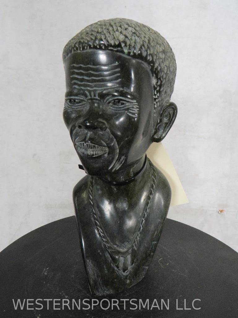 Male Bust:  Verdite stone  DECOR (1 of 7)