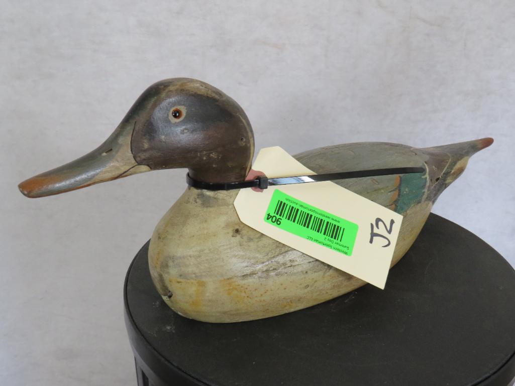 Wooden Duck Decoy HUNTING: TAXIDERMY
