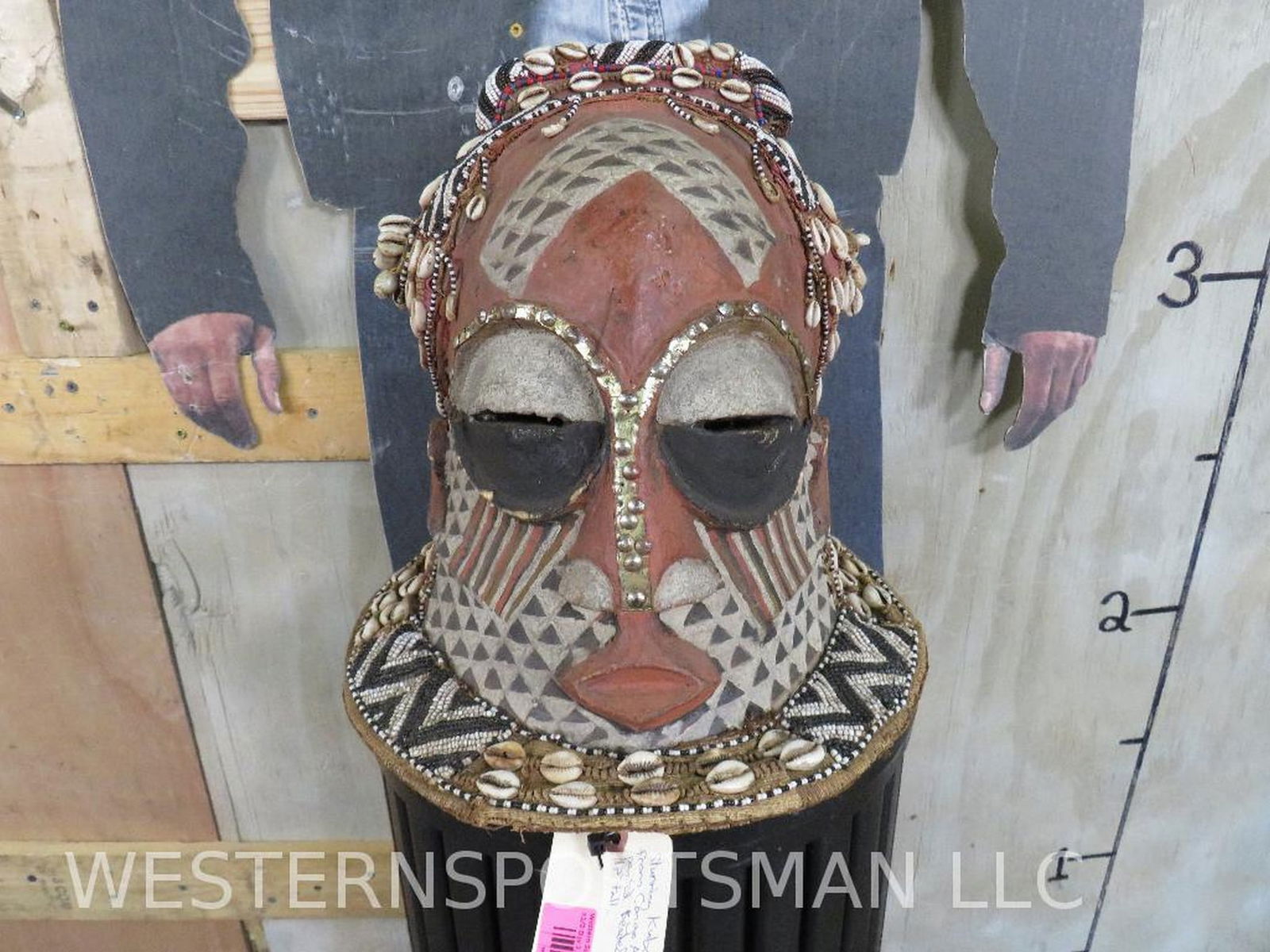 Stunning Kuba Royal Head Mask from Congo, Africa AFRICAN ART (1 of 12)